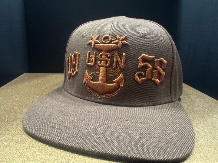 No.99 Premium 1958 Master Chief Flat Bill Ballcap W/ Adjustable Buckle (Brown) $34.99+ Free Shipping