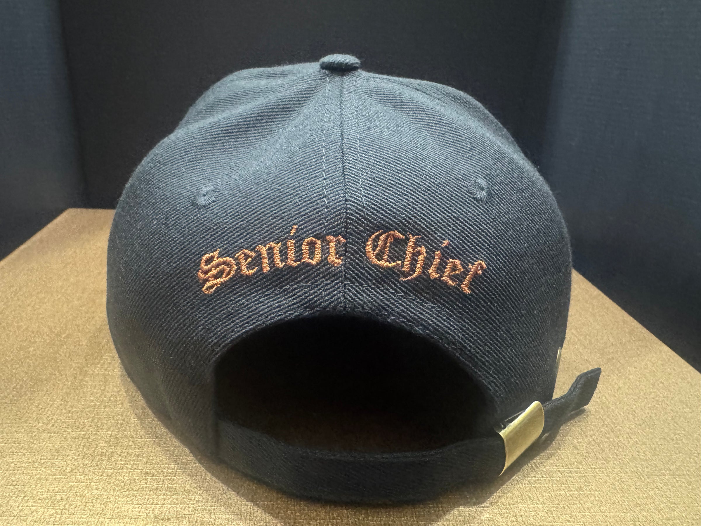 No.94 Premium 1958 Senior Chief Flat Bill Cap | Black, Brown, Gray & Beige | Adjustable Buckle | $34.99 | Free Shipping
