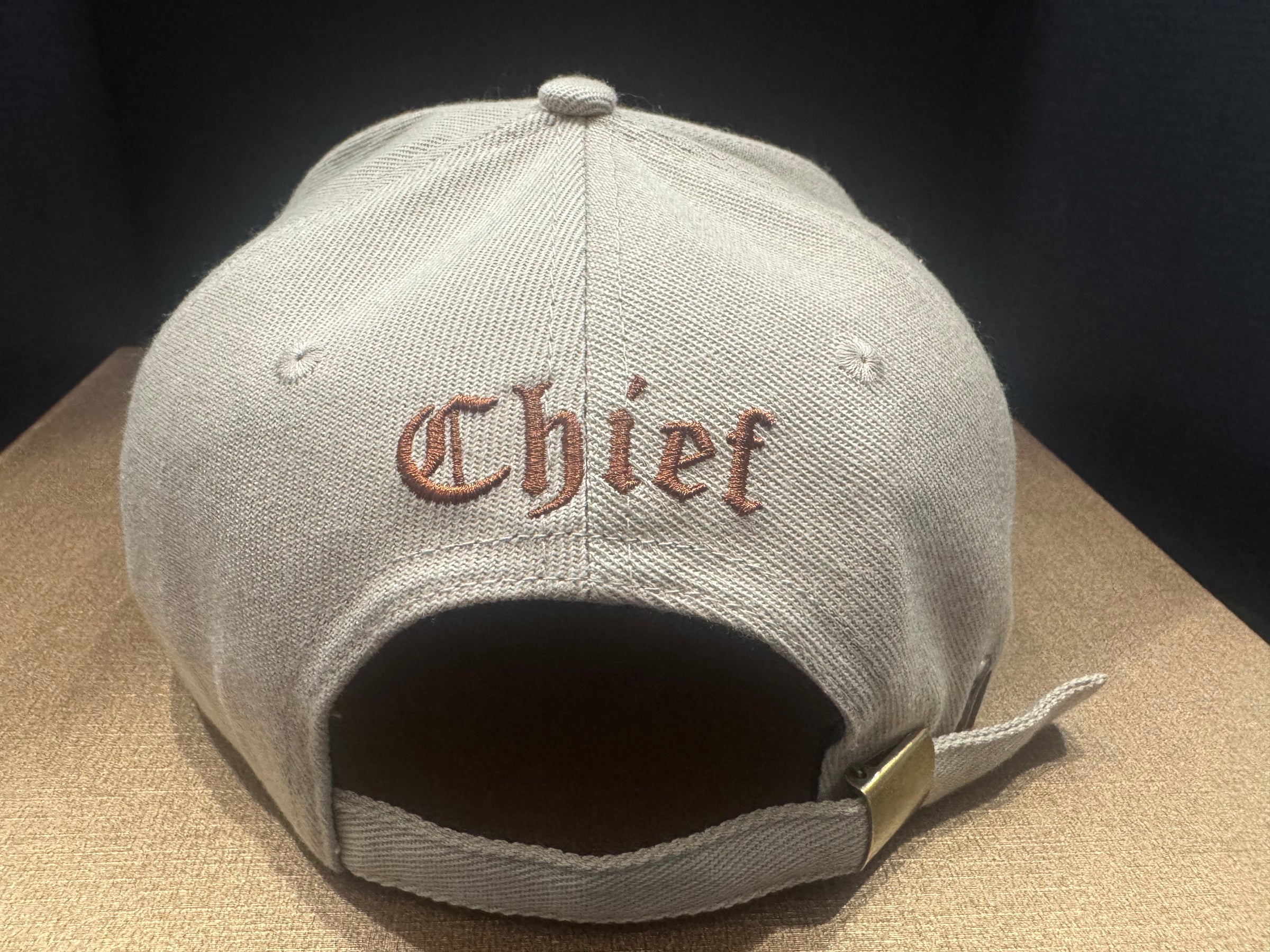 No.58 Premium 1893 Chief Heritage Anchor Flat Bill Cap | Black, Brown, Beige & Gray | Adjustable Buckle | $34.99 | Free Shipping