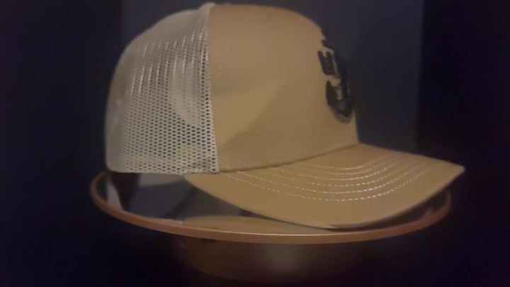 No. 56 Premium Chief Snap-back Ball Cap (Trucker) Brown with Tan Mesh $29.99+ Free Shipping
