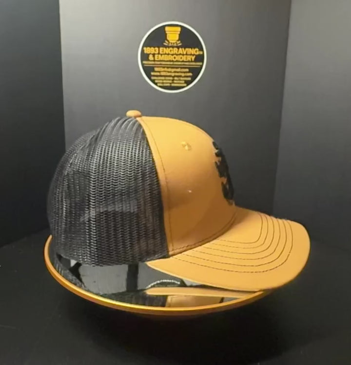No. 57 Premium Chief Adjustable Snapback Ball Cap (Trucker) Brown with Black Mesh $29.99+ Free Shipping