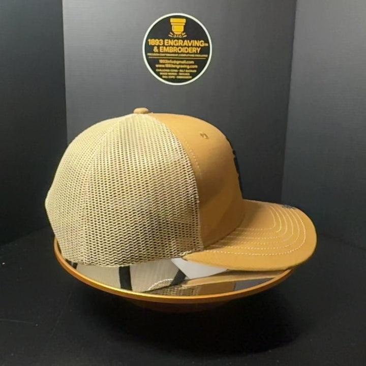 No. 64 Premium Senior Chief Adjustable Snapback Ball Cap (Trucker) Brown with Tan Mesh $29.99+ Free Shipping