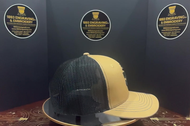 No. 62 Premium Senior Chief Snap-back Ball Cap (Trucker) Brown with Black Mesh $29.99+ Free Shipping