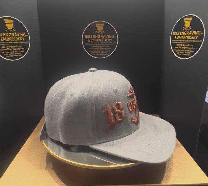 No.59 Premium 1893 Chief Heritage Anchor Flat Bill Ballcap With Adjustable Buckle | Grey | $34.99 | Free Shipping