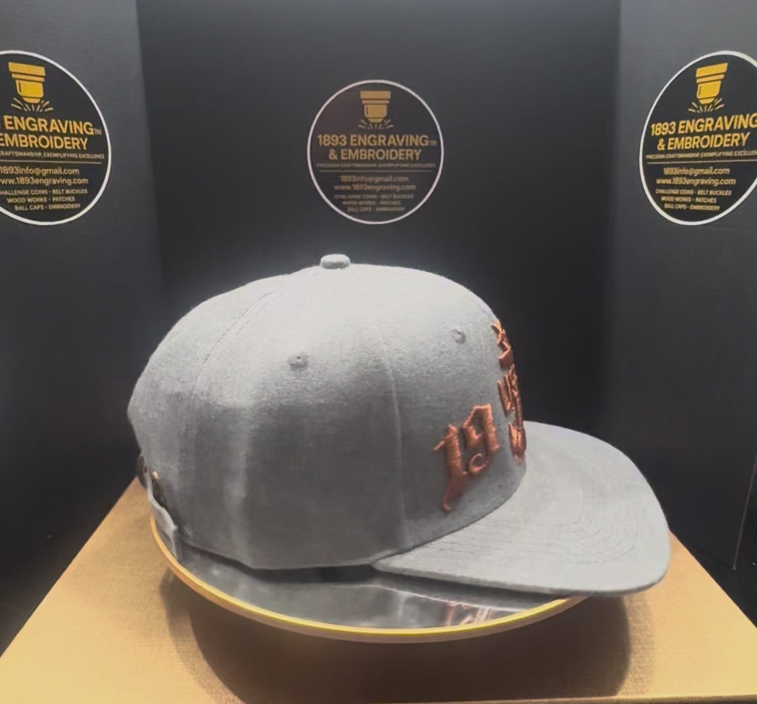 No.47 Premium 1958 Senior Chief Flat Bill Ballcap With Adjustable Buckle | Grey | $34.99 | Free Shipping