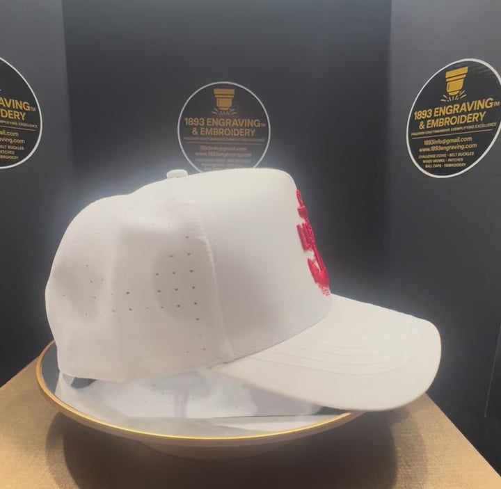 No.912 Premium Mid-Profile Chief Anchor Snapback Vented | Everyday Cap | Embroidered Brim (White) $34.99 | Free Shipping