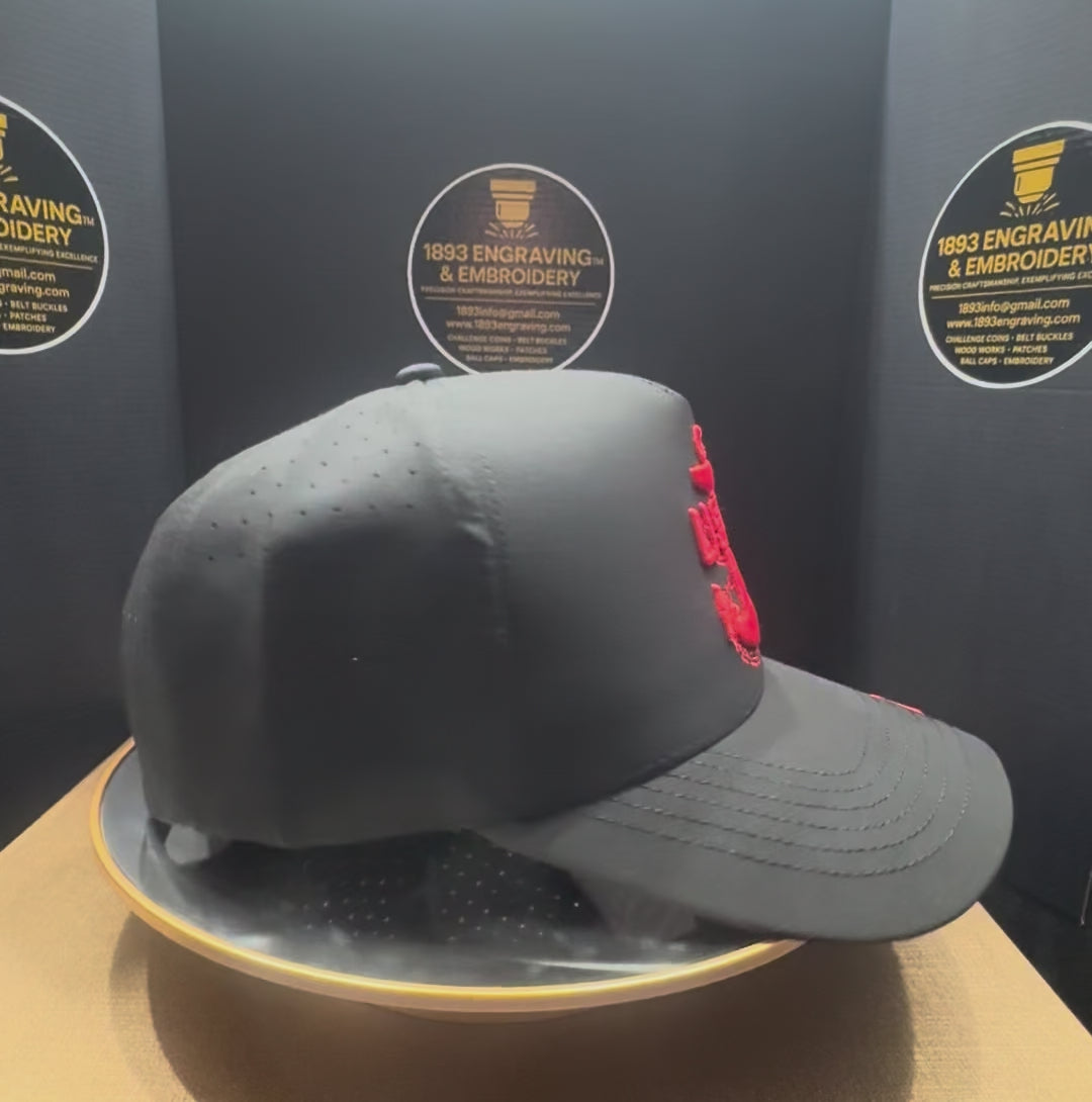 No.26 Premium Mid-Profile Chief Anchor Snapback Vented | Everyday Cap | Embroidered Brim (Black) $34.99 | Free Shipping